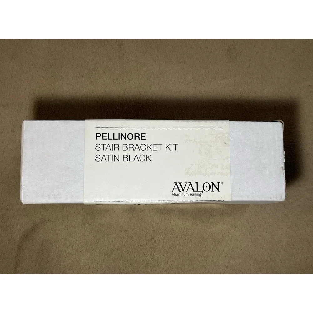 Avalon Pellinore 73019307 Satin Black Stair Bracket Kit NEW